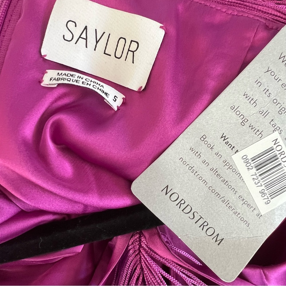 SAYLOR Vianne Fringe Mini Dress in Orchid NWT - Picture 7 of 8